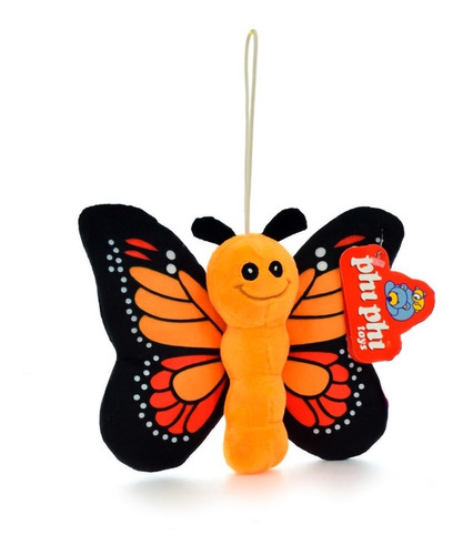 Peluche Mariposa Colorida 25cm Para Colgar 4132