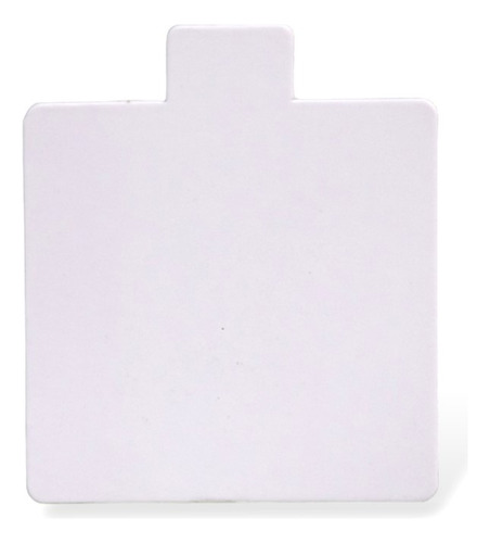 Base Cuad Plast Ppm Blanco Mate 8x8 C/ Pestaña (x200u) - 151