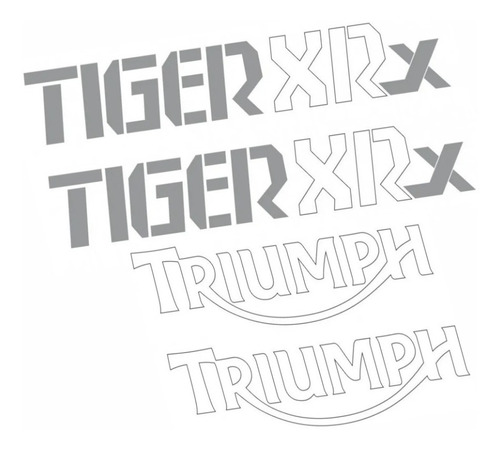 Kit Adesivo Triumph Tiger 800xrx 800 Xrx Preta Tg031
