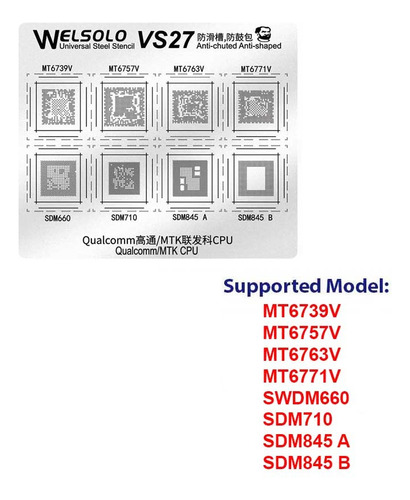 Stencil Para Qc/mtk Cpu Mt6739v/mt6757v Welsolo Vs Mechanic