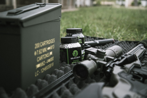 Imagem 5 de 7 de Bbs Airsoft Munição Bolinha Esfera Bioattack Sniper Dmr 0.43
