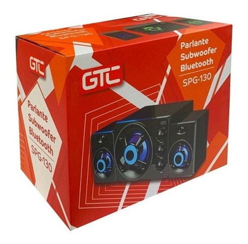 Parlante Bluetooth Usb Multifuncion Con Subwoofer Y Auxiliar