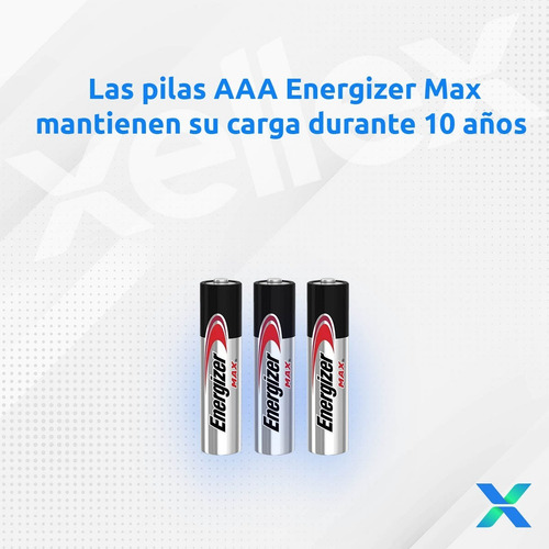 Pilas AAA Energizer MAX E92 Alcalina - Blister 4 Unidades