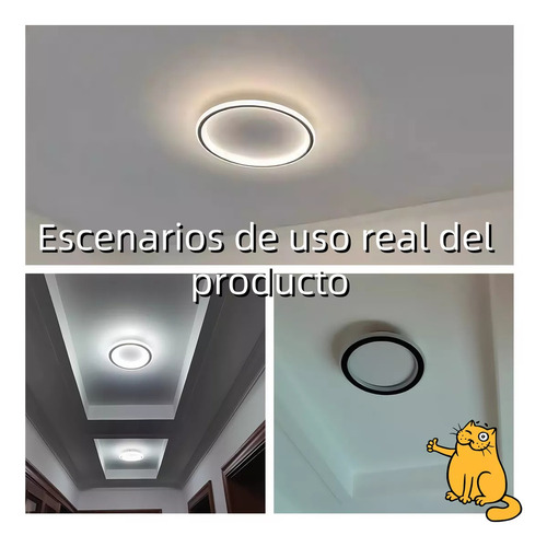 JUDENG Lámpara de Techo Moderna Regulable para Dormitorio y Sala Tricolor 25W Judeng N5472 Lámpara Techo Moderna Baño Regulable Lampara Colgante 3modos Lámparas Para Sala Interiores Decorativas
