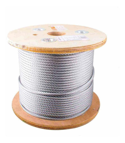 Cable De Acero Alma De Fibra Fc 6x26 1/2 Rollo 500m