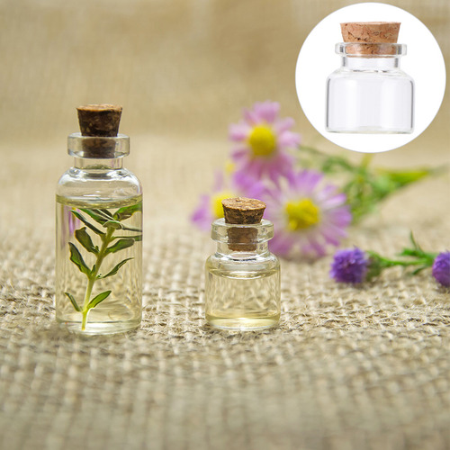 Minibotellas De Vidrio De Corcho Para Regalo, 20 Unidades