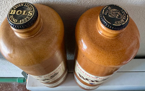 Botellas Ginebra Bols Antiguas Excelente Estado - Lote X2 Bols (Usado)