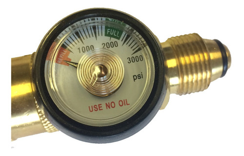 Regulador De Gas Helio Com Bico De Borracha - Wwsoldas