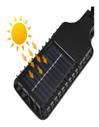 Mini lámpara solar de pared reflectante de 120 mazorcas, color negro