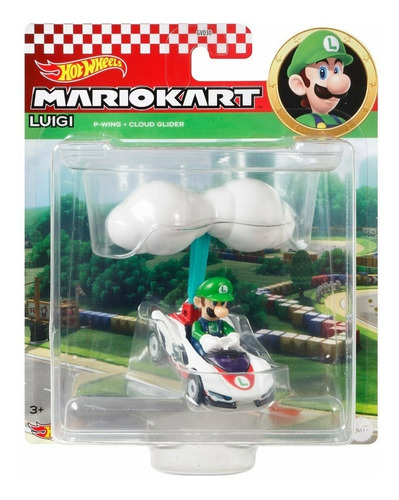 Hot Wheels Mario Kart Cloud Glider Luigi Nuevo Envio Gratis