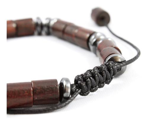 Imagen 5 de 10 de Pulseras Hombre Brazalete Madera Pulseras Piedras Naturales