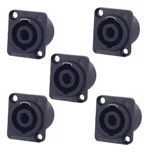 5 Conector Hembra Jack Compatible Con Speakon Neutrik