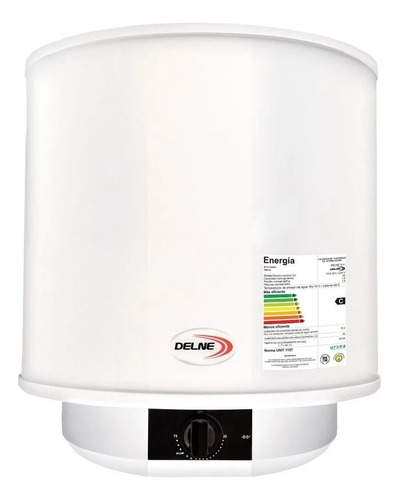 Termotanque 30 Lt Delne Acero Color Blanco