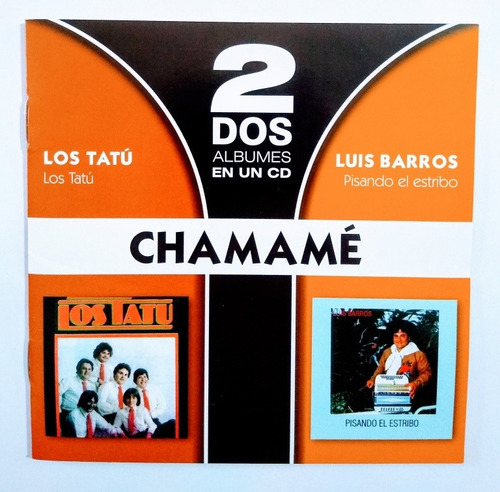 Chamamé Los Tatú / Luis Barros / 2 Álbumes En 1 Cd 20 T 