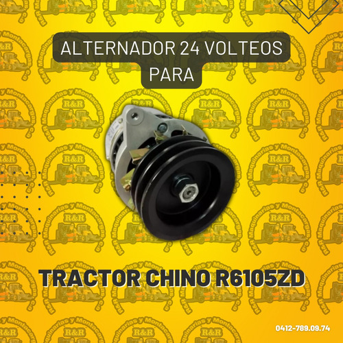 Alternador 24 Volteos Para Tractor Chino R6105zd