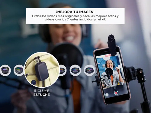 Set Premium Lentes Para Cámara De Celular Efectos Foto Lente Celular Variada - Son Efectos