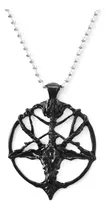 Comprar Collar Pentagrama Cabra Baphomet Satanas Demonio Diablo Evil