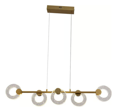 Pendente Lustre Oggi Dourado 101x15x38cm 10x3w 2700k Oc015