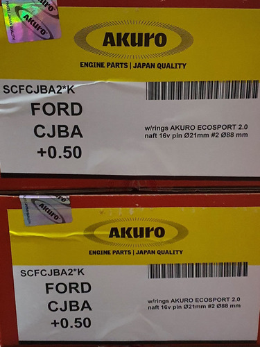 Subconjunto Ford Duratec 2.0 Cjba **akuro ** 0.5mm