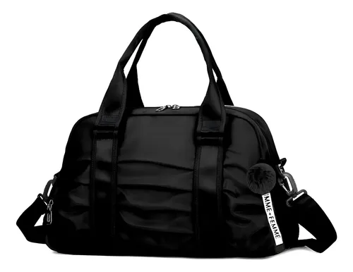 Bolsa Feminina Blogueira Esportiva Fitness Academia Chaveiro Cor ...