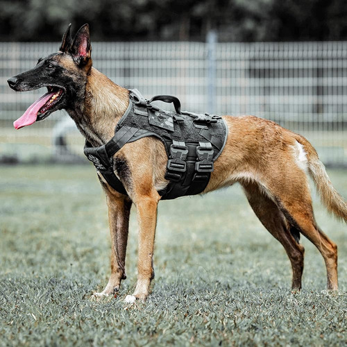 Petac Gear Arnés Táctico Para Perros K9 Chaleco De Entrenami