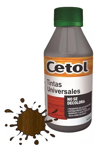 Tinta Madera Cetol Universal Color Nogal 240cc Pintura