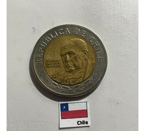 Moeda 500 Pesos 2001, Ch 09 Chile
