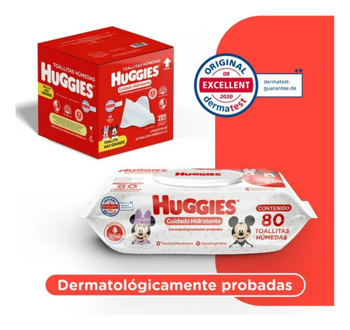 Toallitas Humedas Huggies Mickey Mouse 480 Pz