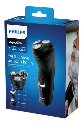 Afeitadora Philips 3d Inalámbrica Con Patillero S1223