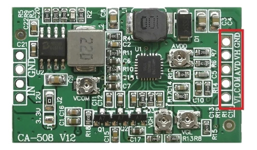 Modulo Ca-508 Voltajes Tcon Conversor Dc-dc Ajustables