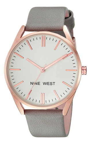 Nine West - Reloj De Pulsera Para Mujer, Nw/1994, Gris/oro R