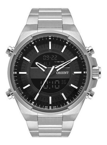 Relógio Orient Masculino Ref: Mbssa052 Gbsx Anadigi Prateado