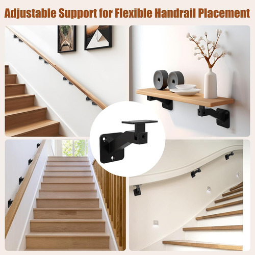 Soportes De Pasamanos Ajustables Escaleras Interiores, ...