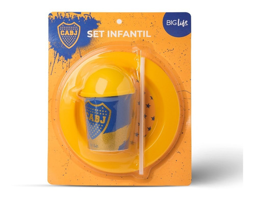 Set Infantil Plato + Vaso Boca Juniors