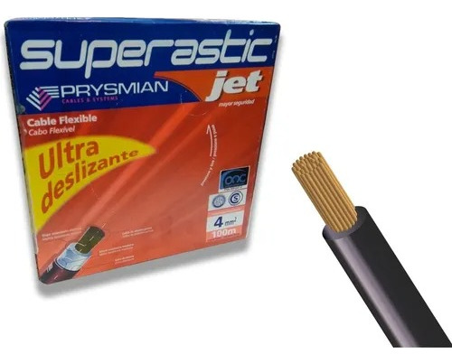 Cable Unipolar Prysmian Pirelli 4.00 Mm² Negro X100