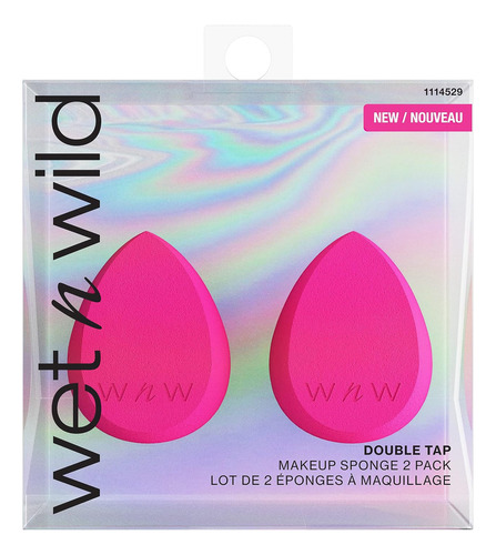 Set De Esponjas De Maquillaje, 2 Piezas, Rosa, Cruelty-free