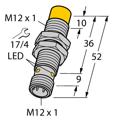 Sensor Inductivo Turck Ni8-m12-vp6x-h1141