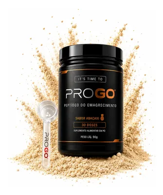 Progo Peptídeo 90g Bioativo Sem Glúten 30 Doses Emagrece Abacaxi