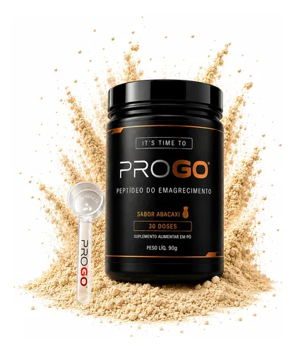 Progo Peptídeo 90g Bioativo Sem Glúten 30 Doses Emagrece - R$ 192,55