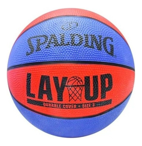 Pelota Básquet Spalding® N° 3 Lay Up Junior Basket Color Red/Blue