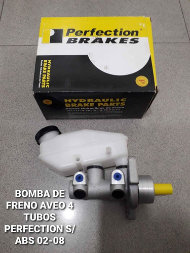 Bomba De Freno Aveo 4 Tubos Perfection Sin Abs 02-08