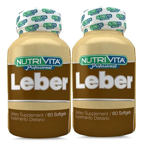 X2 Leber X60 Softgel Nutrivita - Unidad a $2900