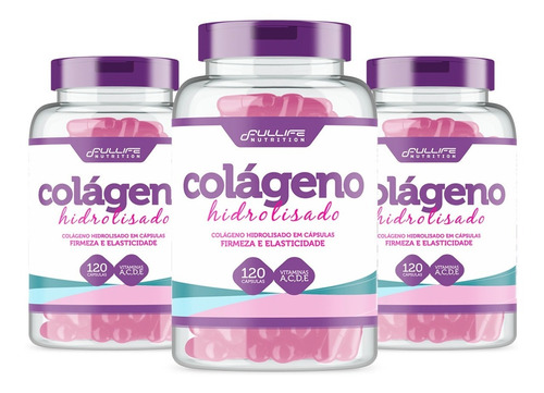 Kit Colageno Com Vitamina C - 360 Capsulas - Fullife