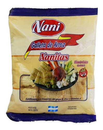 Galleta/s De Arroz Nani 120g / Libre Gluten Sin Tacc