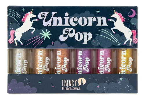 10 Delineador Glitter Trendy Unicorn P - mL a $1330