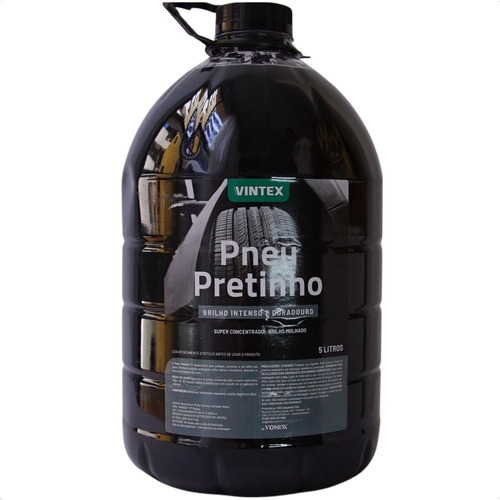 Pretinho Pneu Vintex 5 Litros Automotivo Proteçao 