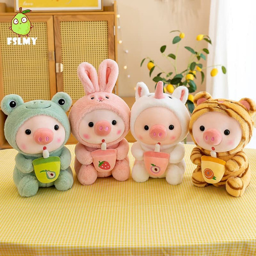Animales De Peluche, Cerditos Disfrazados De Ranas, Tig...