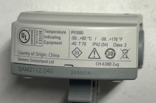 Sensor De Temperatura Para Ducto De Aire Pt1000