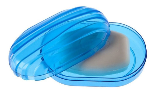 Saboneteira Practice Plástico Ideal Para Viagem Marco Boni Cor Azul