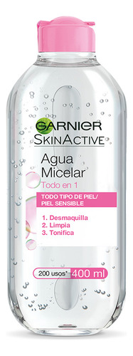 Garnier Skin Active Agua Micelar Desmaquillante todo en 1 400ml